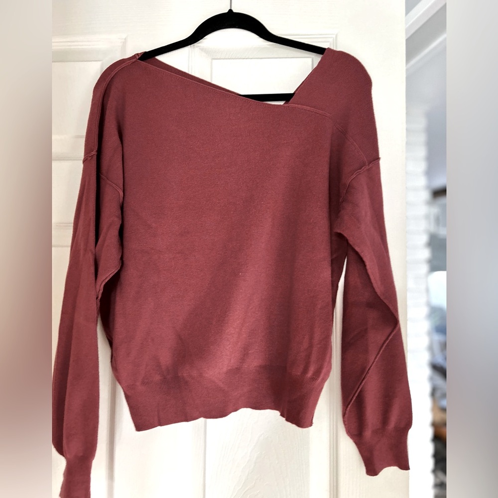 Line and Dot Cutout Sweater Size S